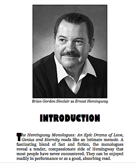 The Hemingway Monologues Part two